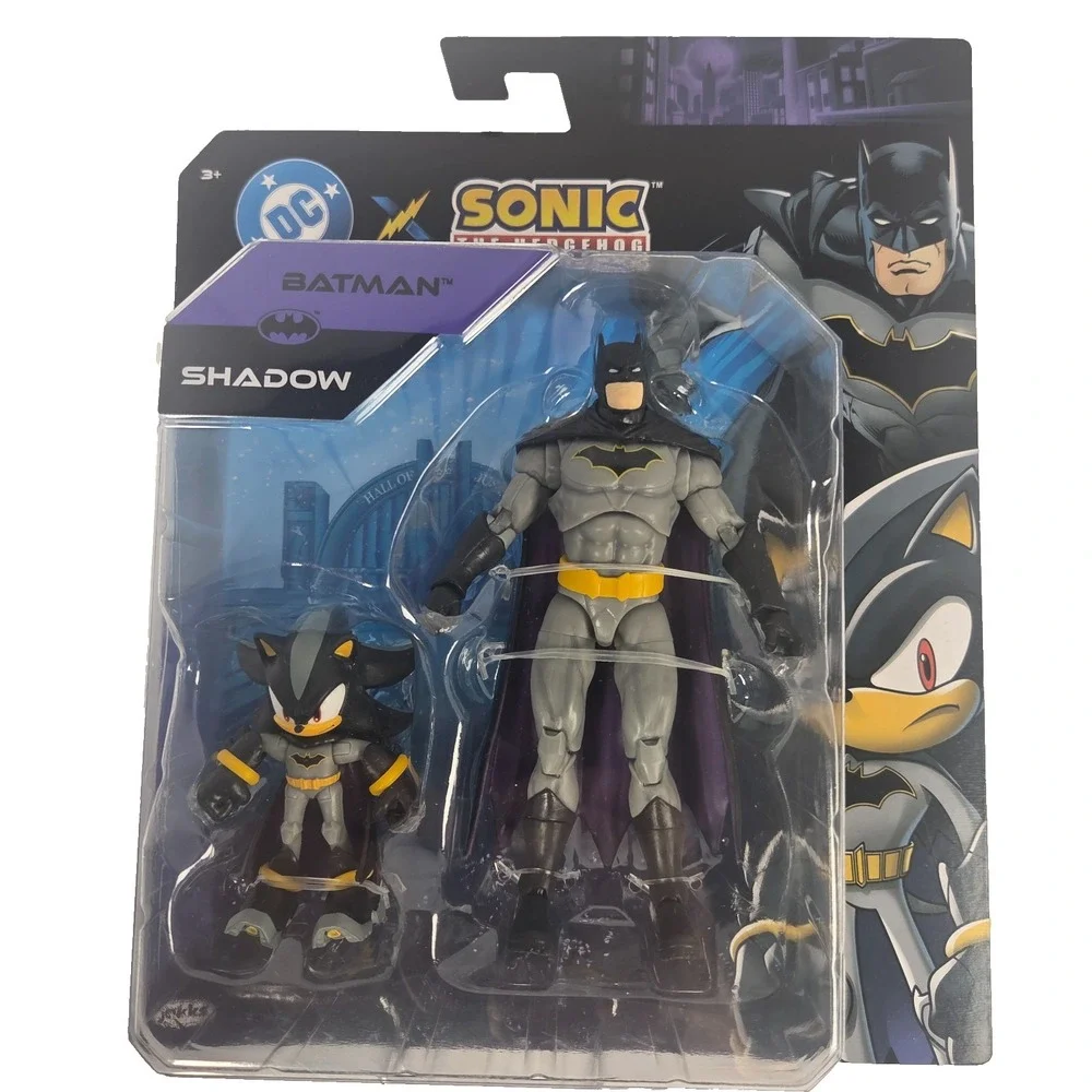 JAKKS DC x Sonic Batman Shadow Multipack 5 Inch 2.5 Inch Figures New